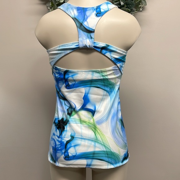 Old Navy Active Workout Tank Built in Bra Cutout Back S - Picture 4 of 16